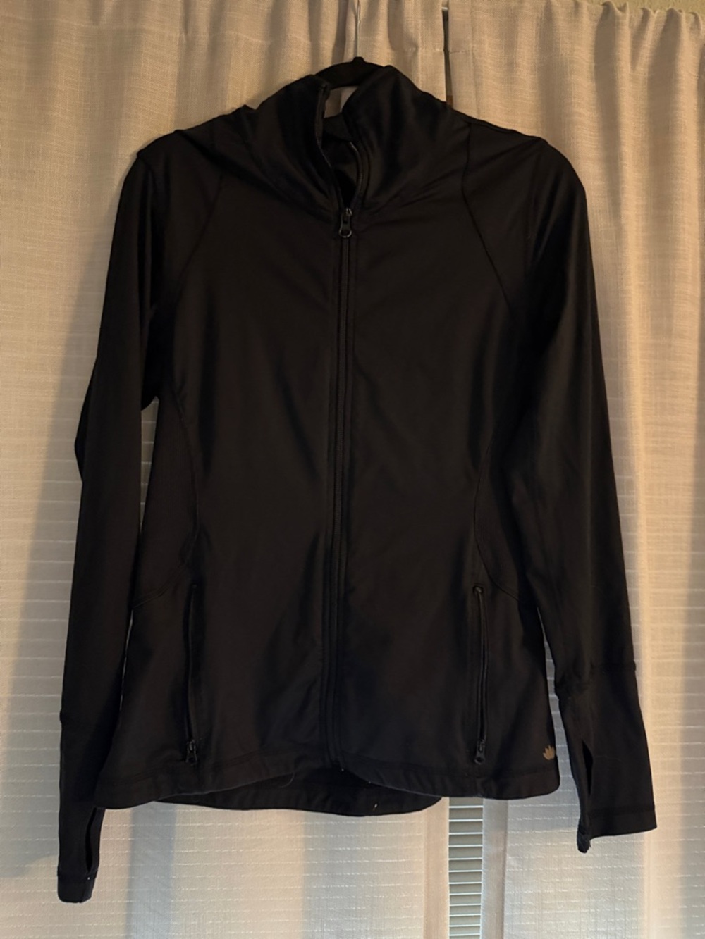 Black Full-Zip Athletic Jacket